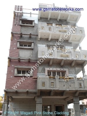 Pink stone cladding (5) 